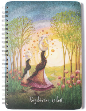 Kroužkový blok ROZDÁVÁM RADOST A5, čistý, 50 listů