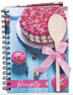 Kniha na recepty vařečkou A5 Cake spirála