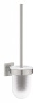 GROHE - QuickFix Start Cube WC štětka nástěnná s držákem, sklo/supersteel 40977DC0