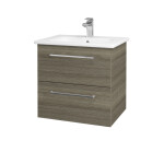 Dřevojas - Umyvadlová skříňka GIO SZZ2 60 - D03 Cafe / Úchytka T04 / D03 Cafe 82898E