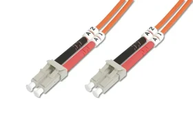 Digitus LC-LC 10m růžová / Optický patch kabel / Multimode OM4 / Duplex / LSZH (DK-2533-10-4)