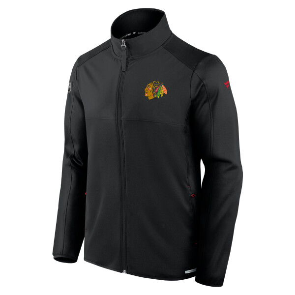 Fanatics Pánská Bunda Chicago Blackhawks AP Rink FZ Fleece Jacket Velikost: