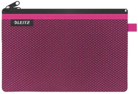 Leitz WOW růžová / Dvojitá textilní kapsa / Velikost L / Síťovina, nylon / 230 × 150 mm (40130023)