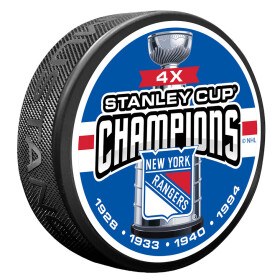 Mustang Puk New York Rangers NHL 4 TIME CHAMPS