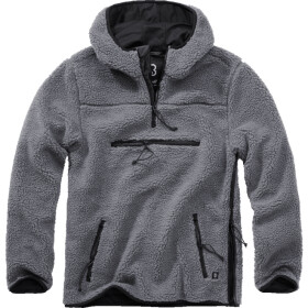 Brandit Pulovr Teddyfleece Worker Pullover antracitový S