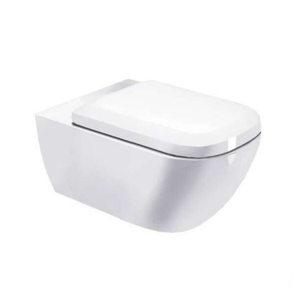 DURAVIT - Happy D.2 Závěsné WC, DuraFix, bílá 2221090000