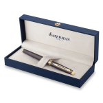 Plnicí pero Waterman Hémisphére The Understated Edit Lava Black GT, hrot F