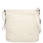 Trendy dámská koženková crossbody kabelka Alena, béžová