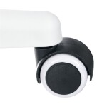 Dětská židle, šedá síťovina, černý plastový kříž, kolečka na tvrdé podlahy