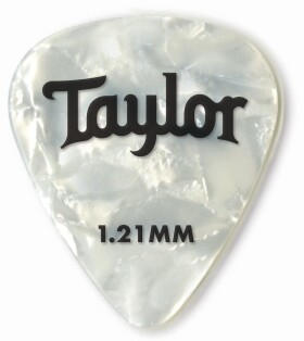 Taylor Celluloid Picks 1.21 White Pearl