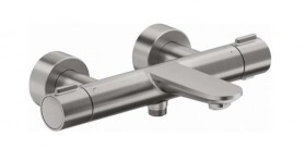 DURAVIT - Wave Termostatická vanová baterie, kartáčovaný nerez WA5220000070