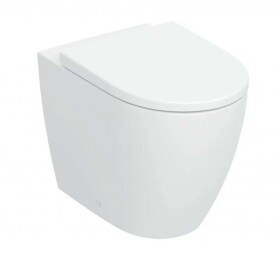 GEBERIT - iCon Stojící WC se sedátkem SoftClose, vario odpad, TurboFlush, matná bílá 503.080.JT.1