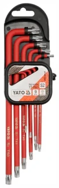 YATO YT-0563 / Sada klíčů TORX s otvorem 9 ks delší (YT-0563)