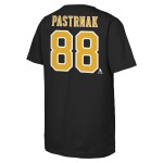 Outerstuff Dětské tričko David Pastrnak #88 Boston Bruins NHL Flat Name & Number Short Sleeve Cotton Velikost: Dětské L (158 – 164)