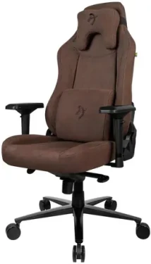 AROZZI VERNAZZA Supersoft Fabric Brown / Herní židle / hnědá / látkové čalounění / nosnost 145kg (VERNAZZA-SPSF-BWN)