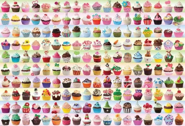 EUROGRAPHICS Puzzle Barevné dortíky (Cupcakes)