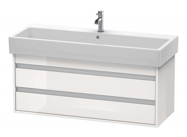 DURAVIT - Ketho Umyvadlová skříňka 48x115x44 cm, 2 zásuvky, lesklá bílá KT663902222