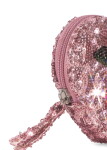 Konges Sløjd Dětská peněženka Heart Cherry Glitter, růžová barva, plast, textil