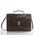 Dámská kožená aktovka Belinda, tmavě hnědá