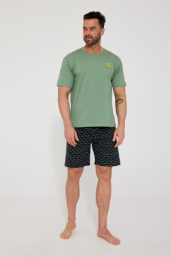 PÁNSKÉ PYŽAMO KR 326/202 KROKODÝLI 2 zelená XL