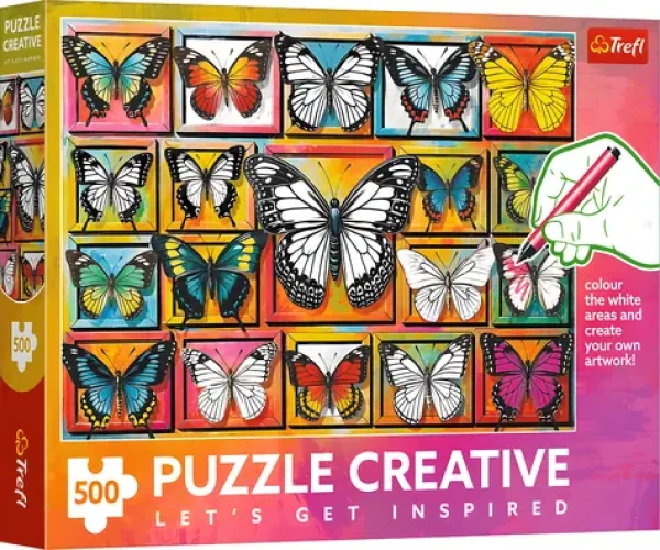 TREFL Puzzle Creative Sbírka motýlů