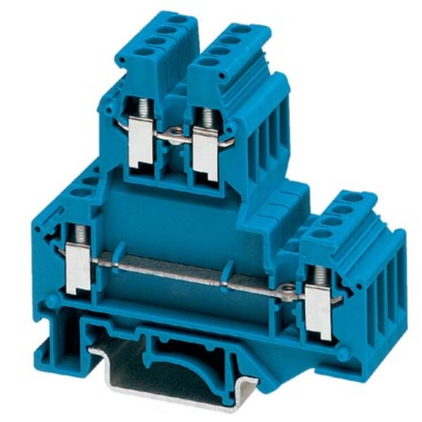 Phoenix Contact UKKB 3 BU 2771094 dvojitá svorka Pólů: 4 0.2 mm² 2.5 mm² modrá 50 ks