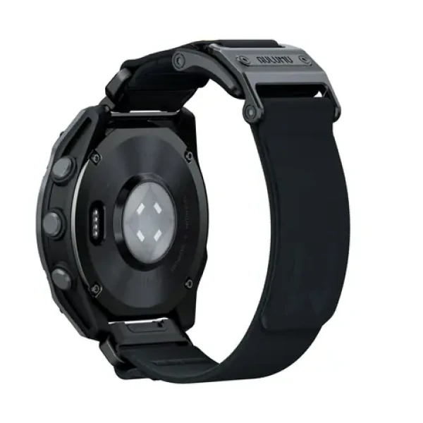 Aulumu C11 Mag-Buckle Slim Řemínek pro Garmin Watch (QuickFit 22mm), černá přezka, černý řemínek (6975941661662)