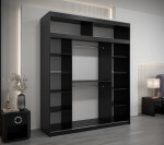 Šatní skříň Abi Bo s nástavcem Barva korpusu: Dub artisan, Rozměry: 250 cm, Dveře: Dub artisan