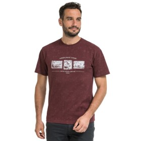 Bushman Pánské tričko Dalvik, burgundy XXXXL