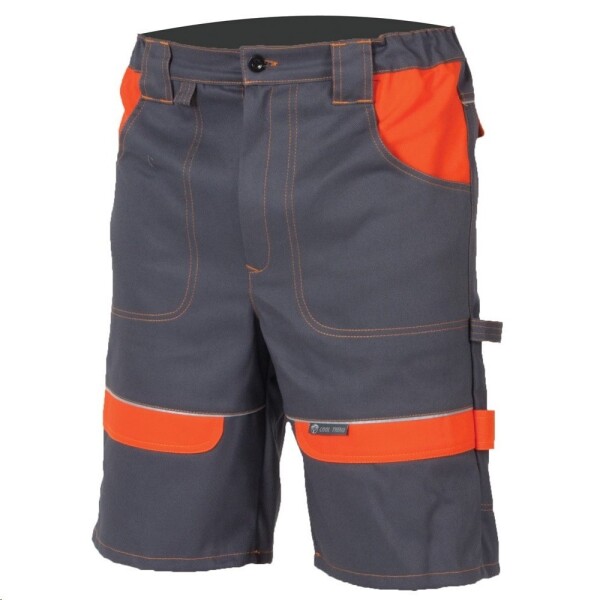 Kraťasy COOL TREND H8608 100% bavlna 260 g/m2 šedo-oranžové 52 - šedo-oranžové