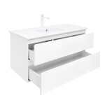 Koupelnová skříňka s umyvadlem SAT B-Way 99x50x45 cm bílá lesk BWAY2100WU4B2 BWAY2100WU4B2