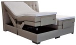 BLANÁŘ NÁBYTEK, a.s. Polohovatelný boxspring Astrid - dvoulůžko s matrací a topperem ROZMĚR: 2x (90x200) cm - boxspring
