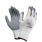 Rukavice HYFLEX Foam A11-800-10, nylon +nitril, přužný náplet, šedé 10 bílé