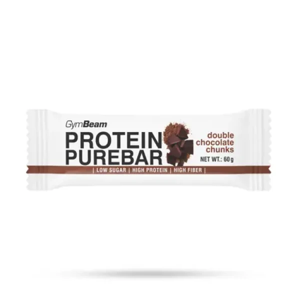 Proteinová tyčinka PureBar - GymBeam (dvojnásobné kousky čokolády, 60 g) (9061-2-60g-double-chocolate-chunk)