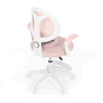 Dětská židle, výškově nastavitelná, růžová síťovina, KA-W8008 PINK