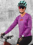 MTB dres CYCOLOGY Badass Kitty, dámský, dlouhý rukáv