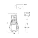 SAPHO - SET 3x perlátor ANTICALC, vnější závit M24x1 a klíč, chrom SETP3