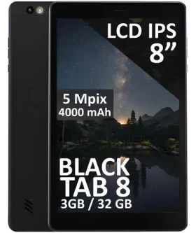 BlackTAB8 3GB/32GB černá / Tablet / 8" IPS / 1200x1920 / 4G LTE / Android 14 / 4000mAh (79-071#)