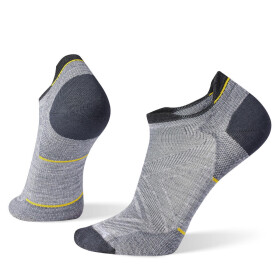 Unisex merino běžecké ponožky SMARTWOOL Run Zero Cushion Low Ankle Socks, Light Gray velikost: 42-45 (L)