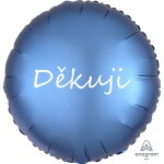 Fóliový balónek modrý Děkuji Balonky.cz Fóliový balónek modrý Děkuji Balonky.cz