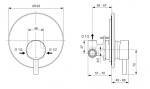 IDEAL STANDARD - CeraLine Baterie pod omítku s tělesem, černá A6940XG