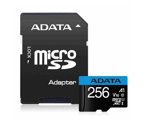 ADATA MicroSDHC karta 256GB UHS-I Class 10, Premier + adaptér EDF_414921