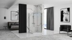 REA/S - Skládací sprchový kout FOLD N2 80x90 KPL-07448