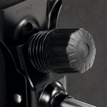 Kancelářské křeslo, šedá látka, kovový kříž