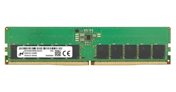 Micron 16GB (1x16GB) 5600 MHz / DDR5 / 1Rx8 / UDIMM / CL46 / ECC (MTC10C1084S1EC56BD1R)