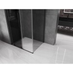 MEXEN/S - Velar L sprchový kout, posuvné dveře 90 x 110, grafit, černá 871-090-110-43-70