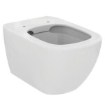 DEANTE Podomítkový rám, pro závěsné WC mísy + SLIM tlačítko chrom + WC Ideal Standard Tesi se sedátkem RIMLESS CST_WC01 051P TE2