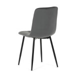 Jídelní židle, šedá, sametová látka, CT-281 GREY4