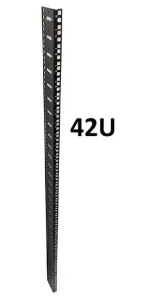 XtendLan ECO 42U černá / Vertikální montážní lišta / pro rozvaděče šířky 480 mm (VLISTAF42B ECO)