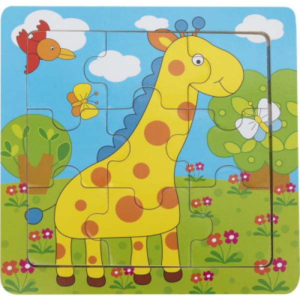 BABU - Edukativní puzzle - Žirafa